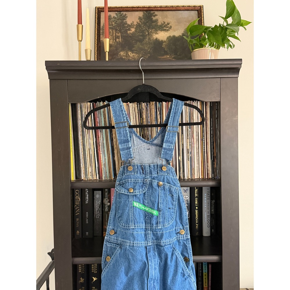 Key Imperial Overalls 30x32 Blue Denim Bib Workwear Dungarees